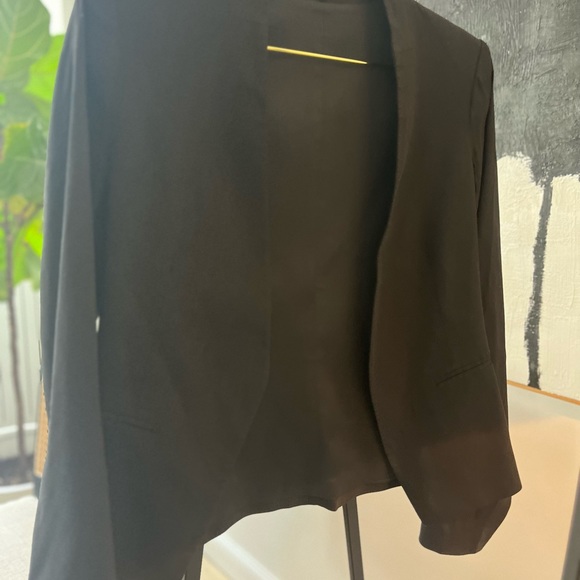 Theory Lanai Black Open Front Blazer in Size 4 - Picture 3 of 4